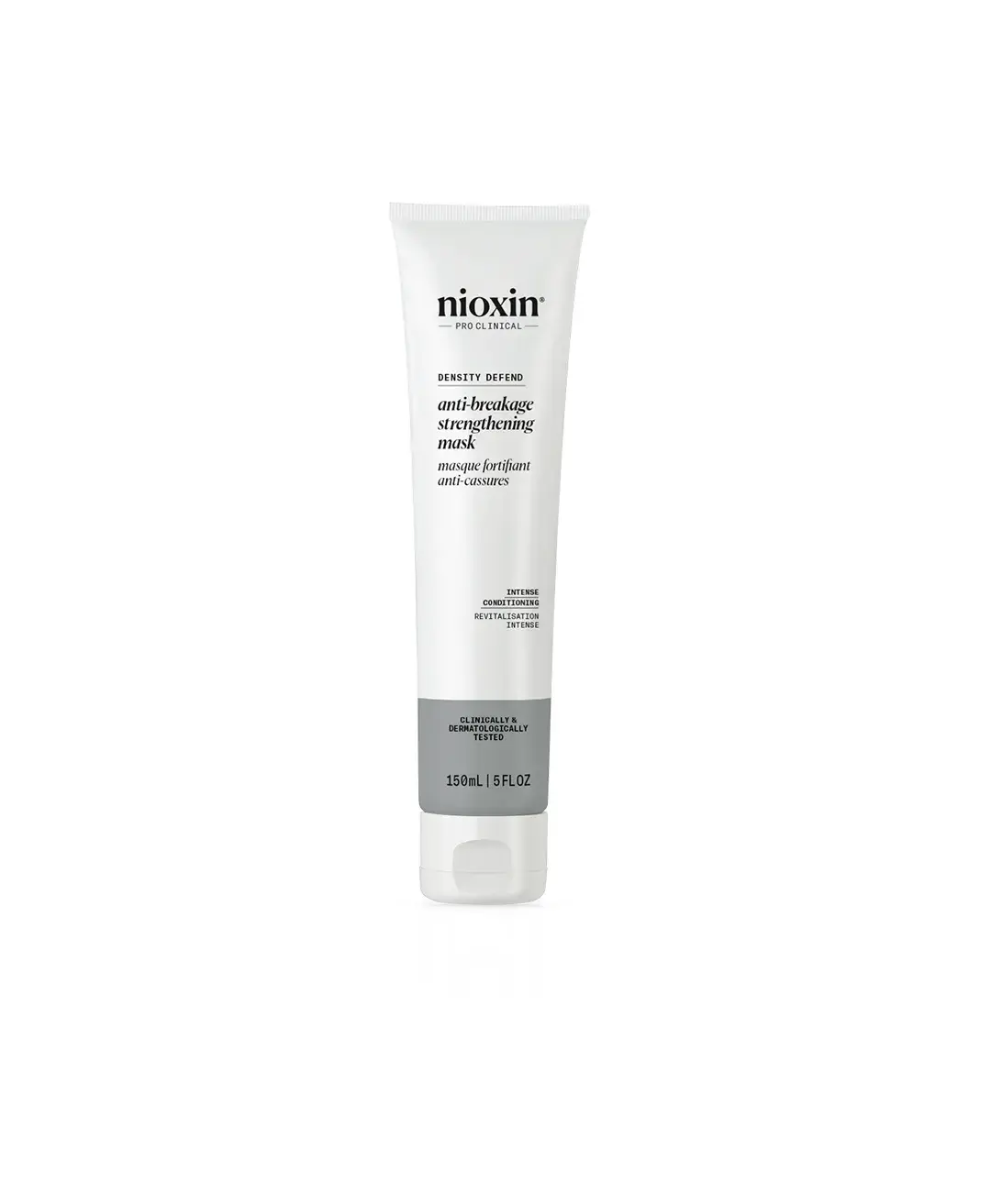 Nioxin anti breakage strengthening mask against white background