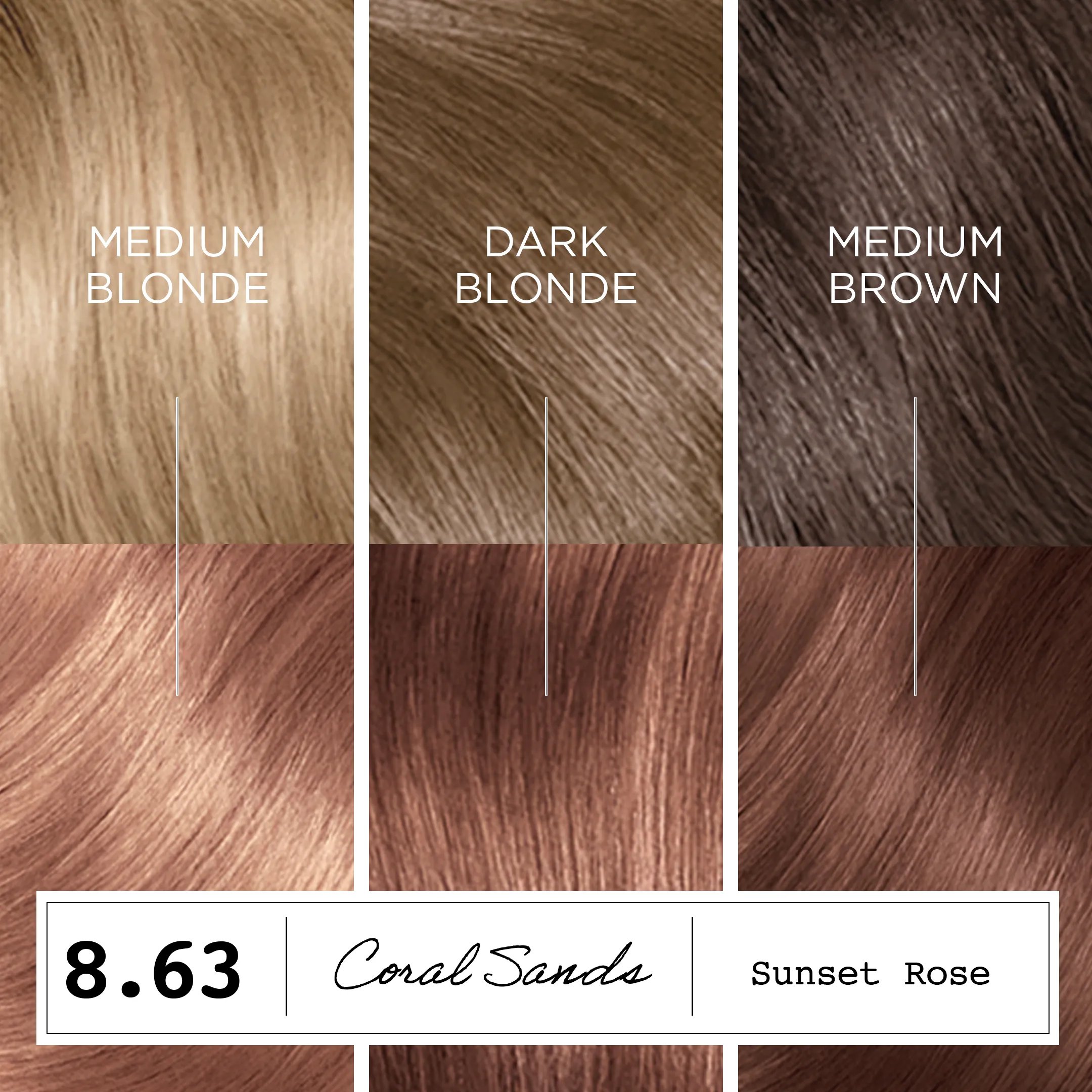 ColourStrong 8.63 Sunset Rose - Coral Sands Colour Results