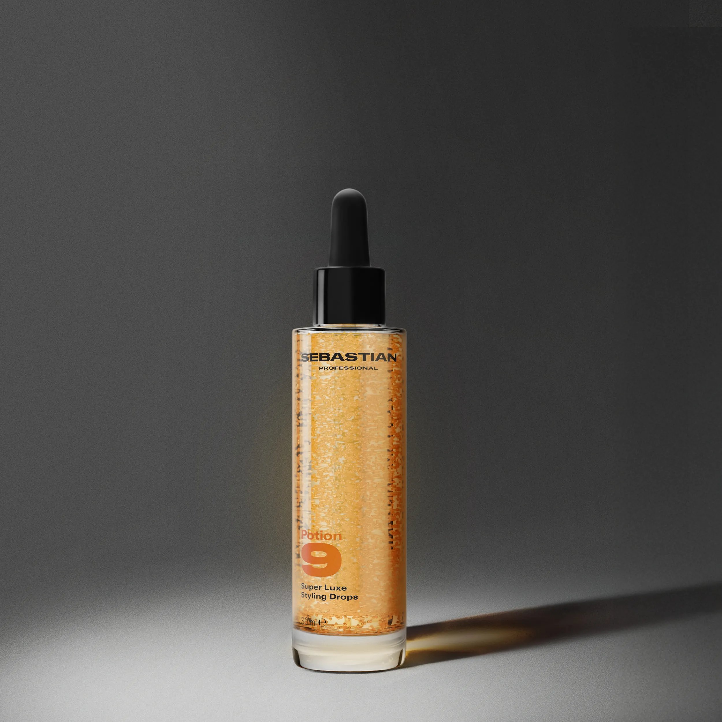 Product packshot of Sebastian Professional Potion 9 leave-in styling drops. 