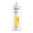 nioxin system 1 scalp and hair conditioner bottle against white background