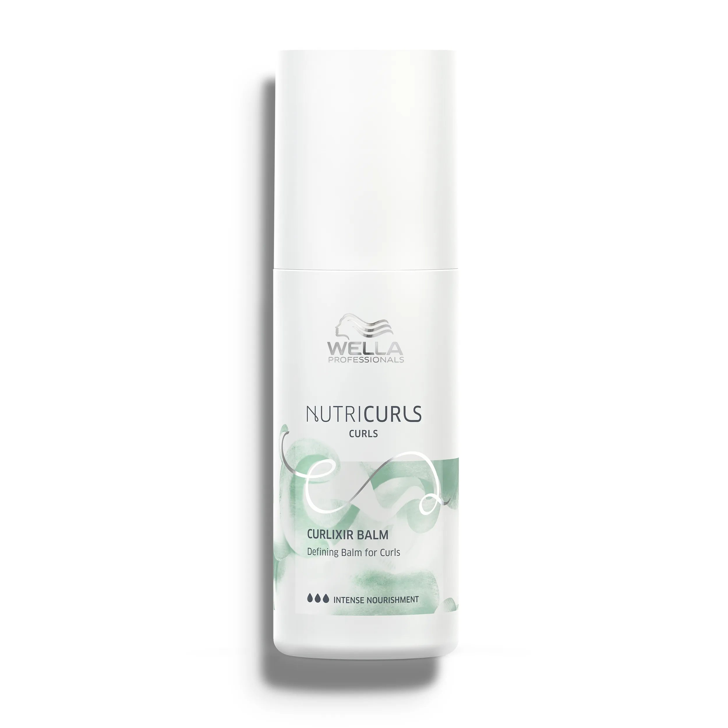 White bottle of Wella Professionals NutriCurls Curlixir Balm.