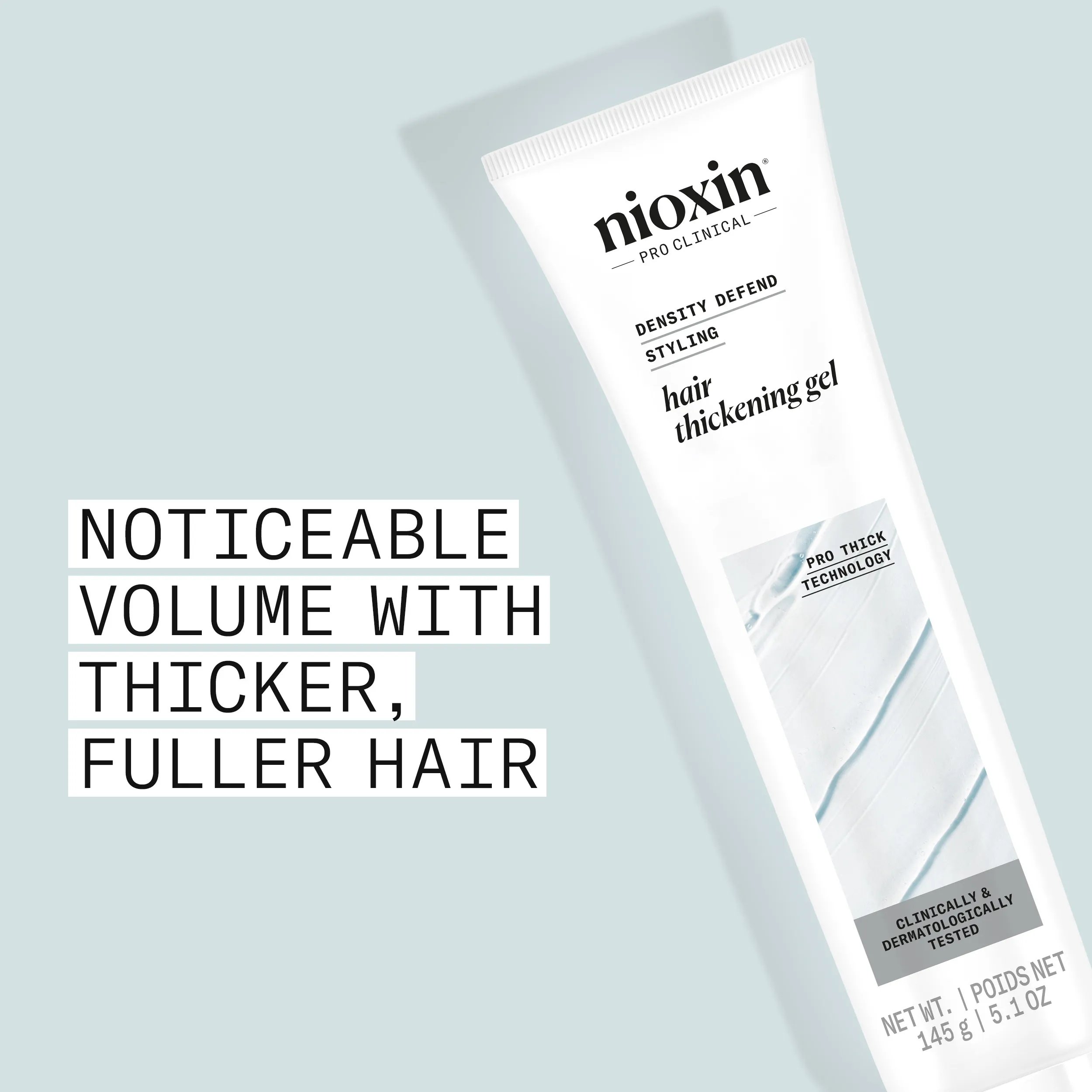 noticeable volume with thicker fuller hair
