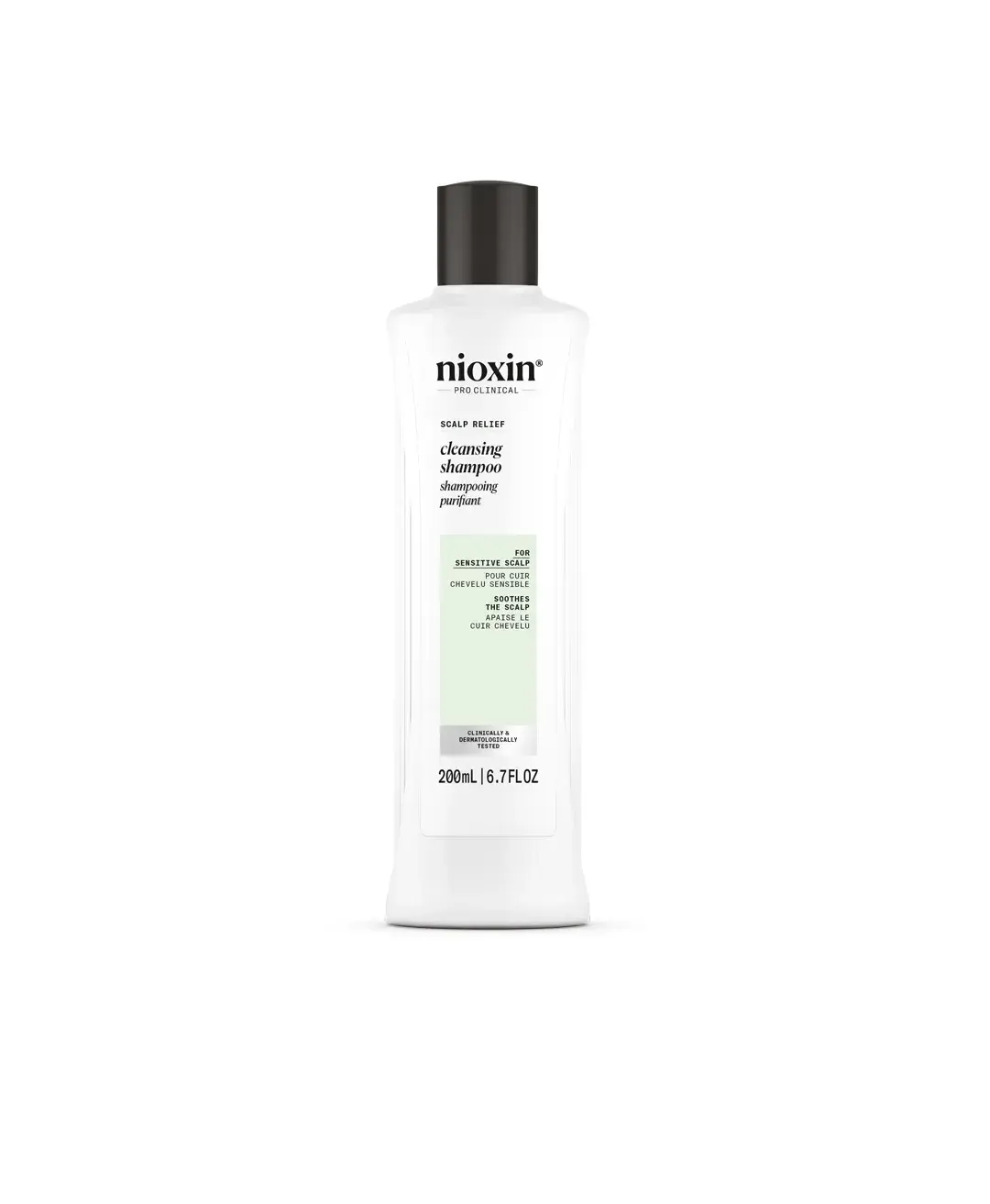 Nioxin Cleansing Shampoo bottle against white background