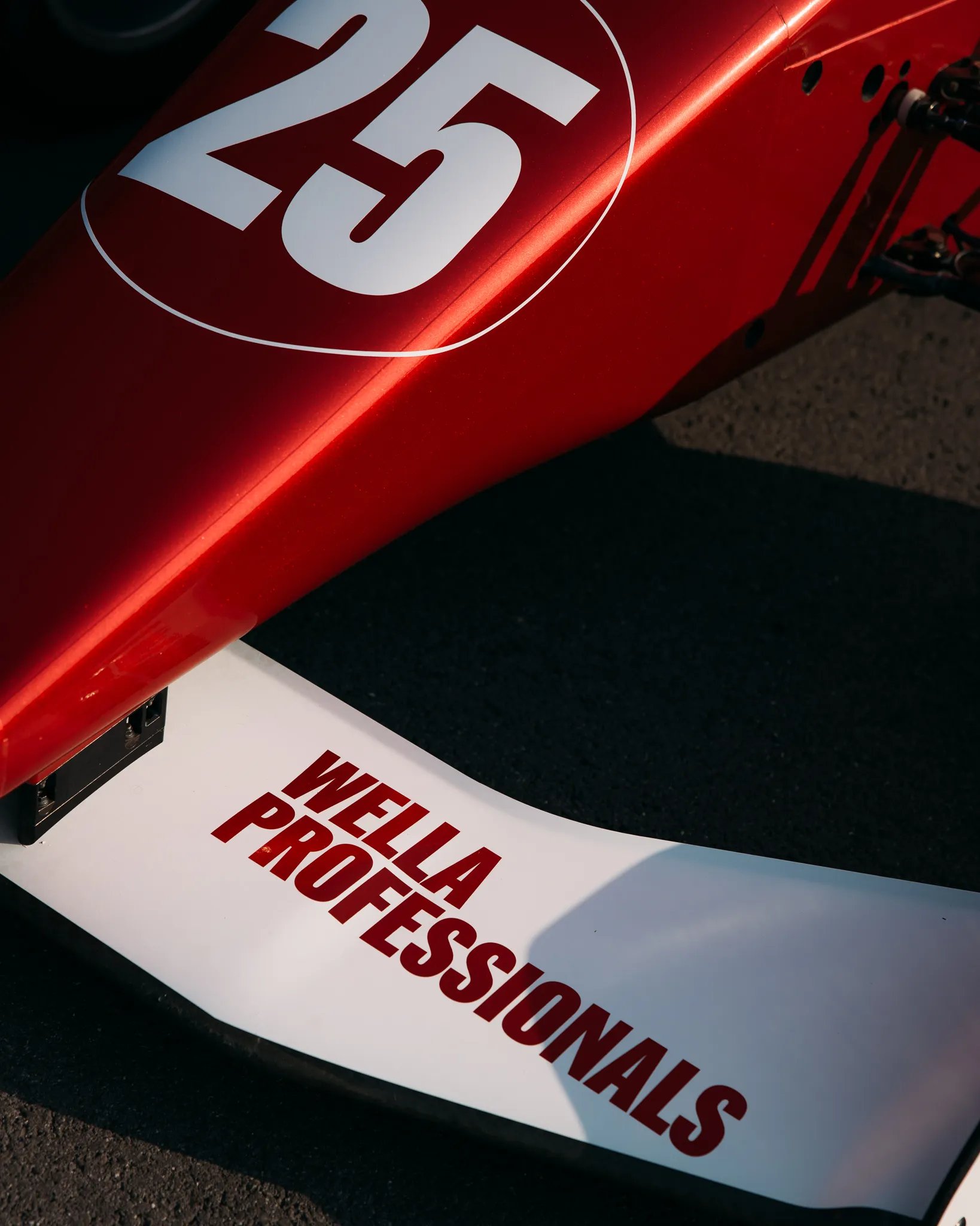 Wella Professionals car for F1 Academy partnership