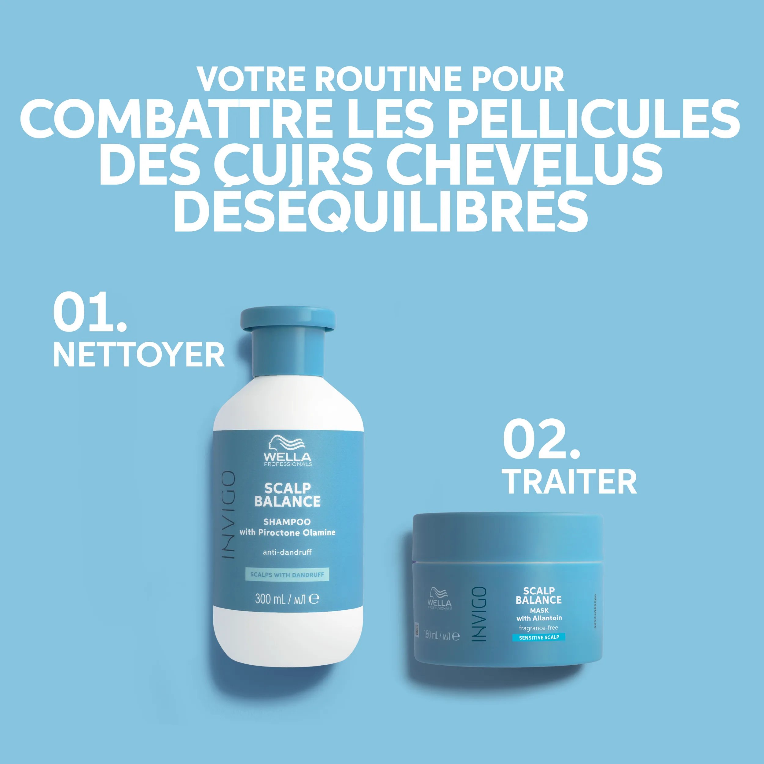 Photo du regimen Invigo Balance pour combatre les pellicules des cuir chevelus desequilibres
