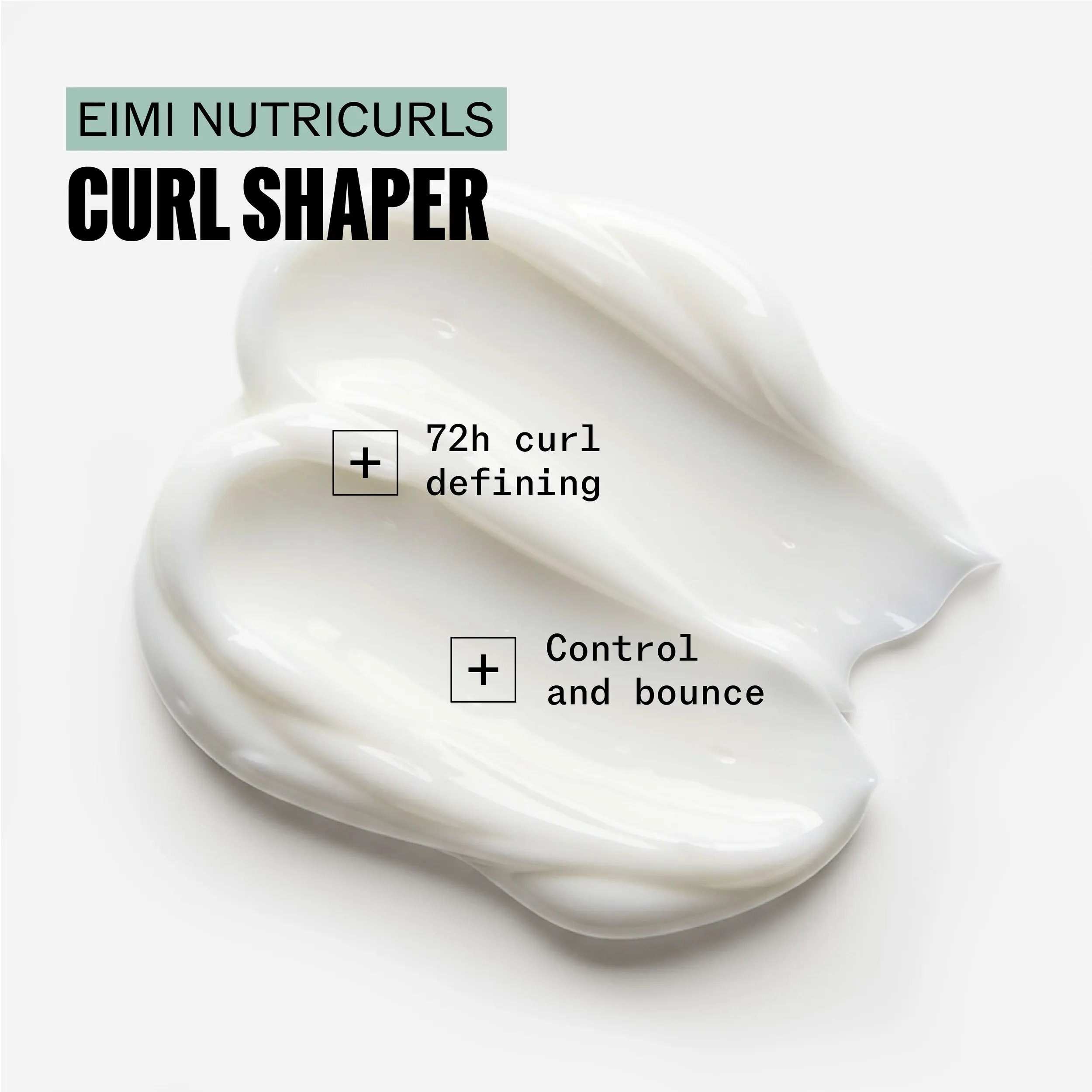Wella Nutricurls Curl Shaper swatch.