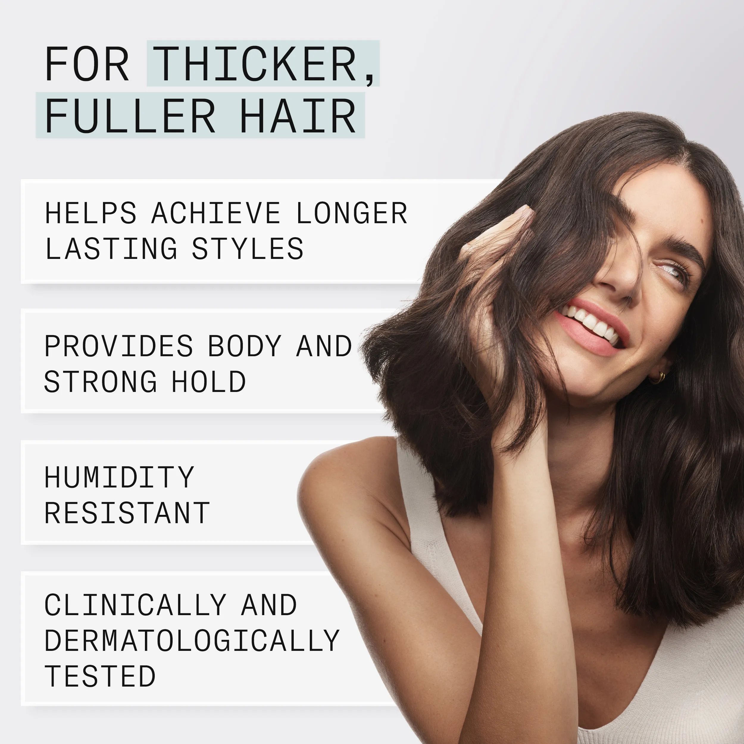 nioxin strong hold hairspray for thicker, fuller hair

