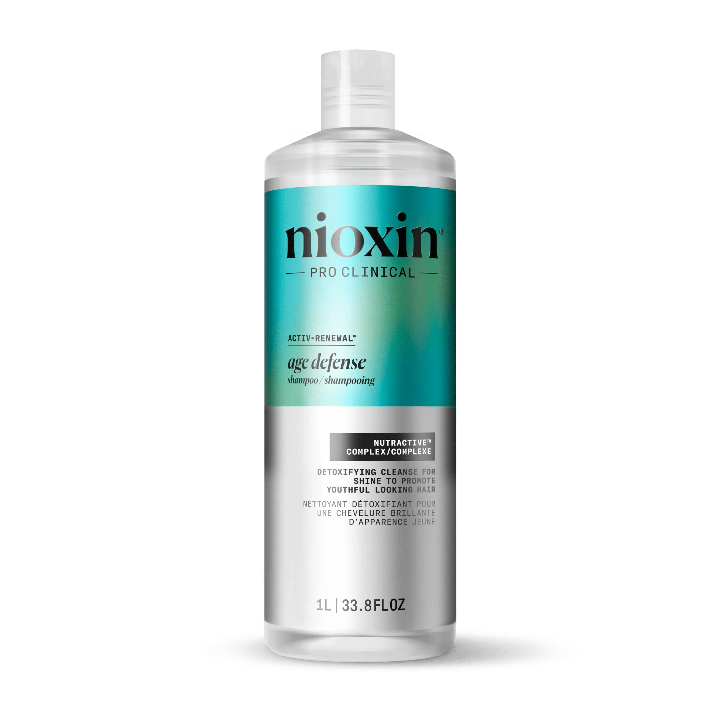age defense shampoo bottle