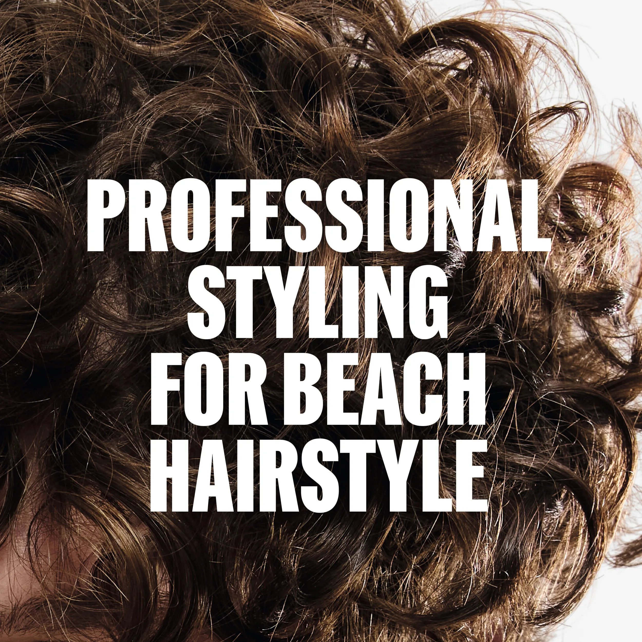 Close-up of curly, textured brown hair with the text "UNLEASH BOLD, DEFINED TEXTURE" overlaid in white.