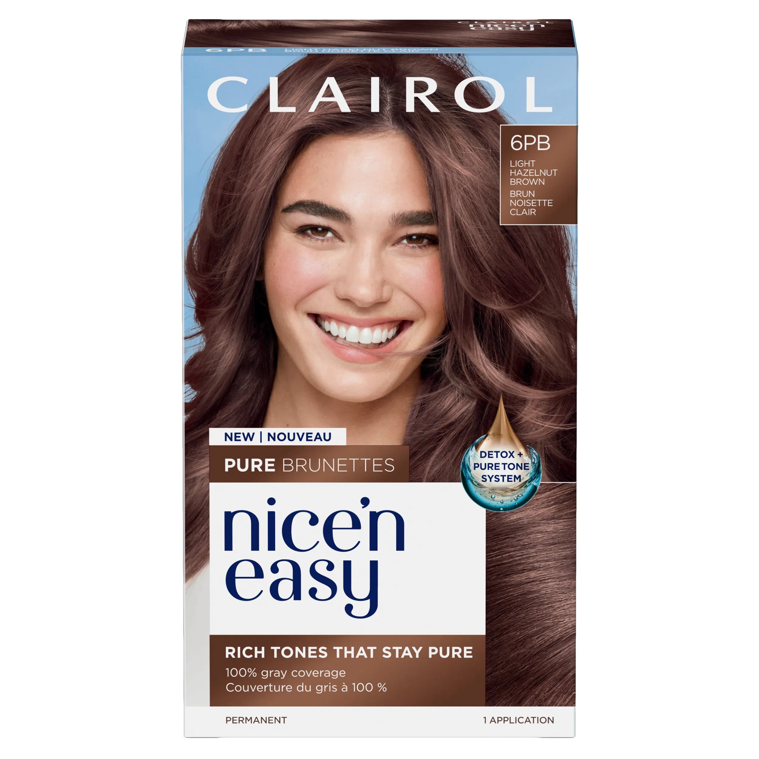 Clairol_NiceNEasy_6PB Light Hazelnut Brown