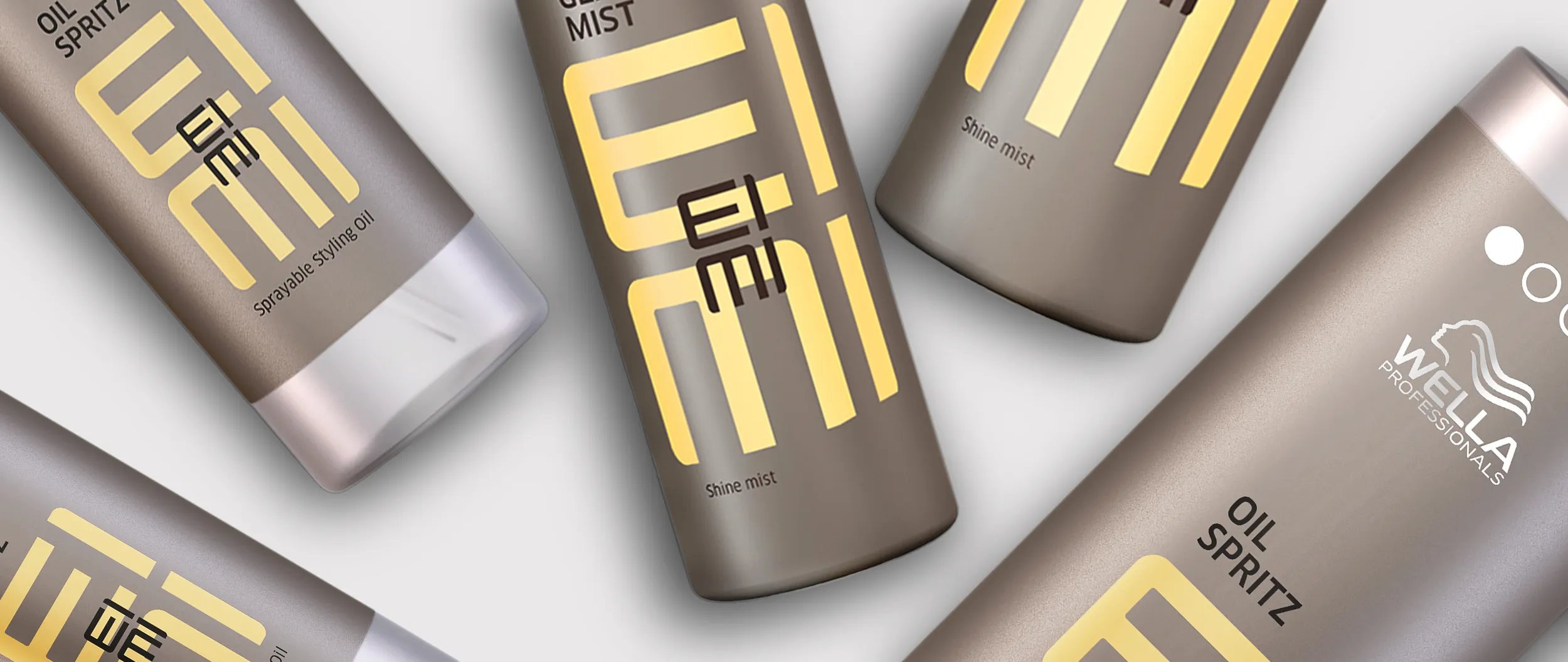 Image shows a collection of EIMI  shine collection.
