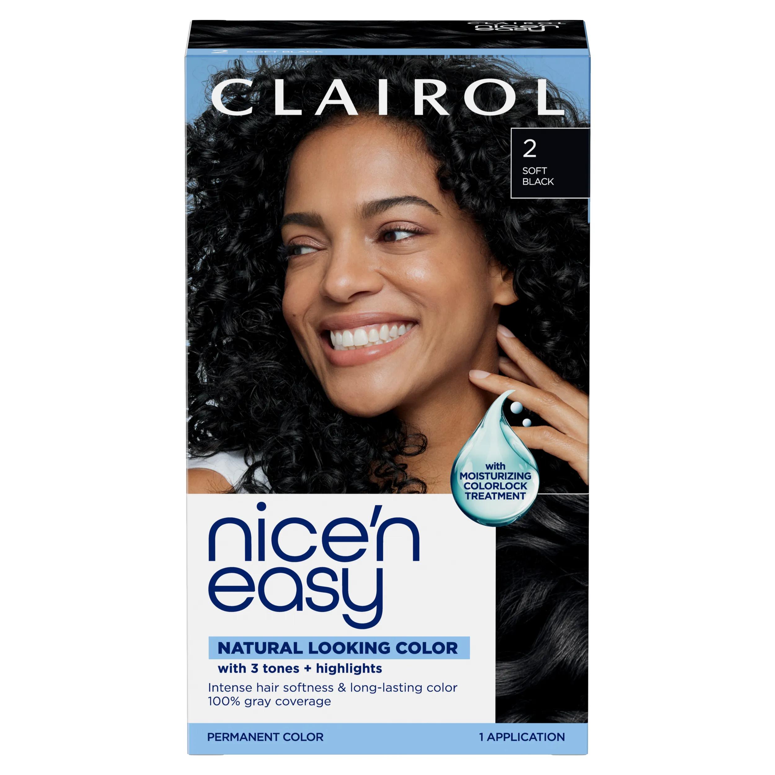 Nice'n Easy Permanent Hair Dye, 2 Black | Clairol US