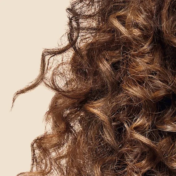 Brown curly hair 