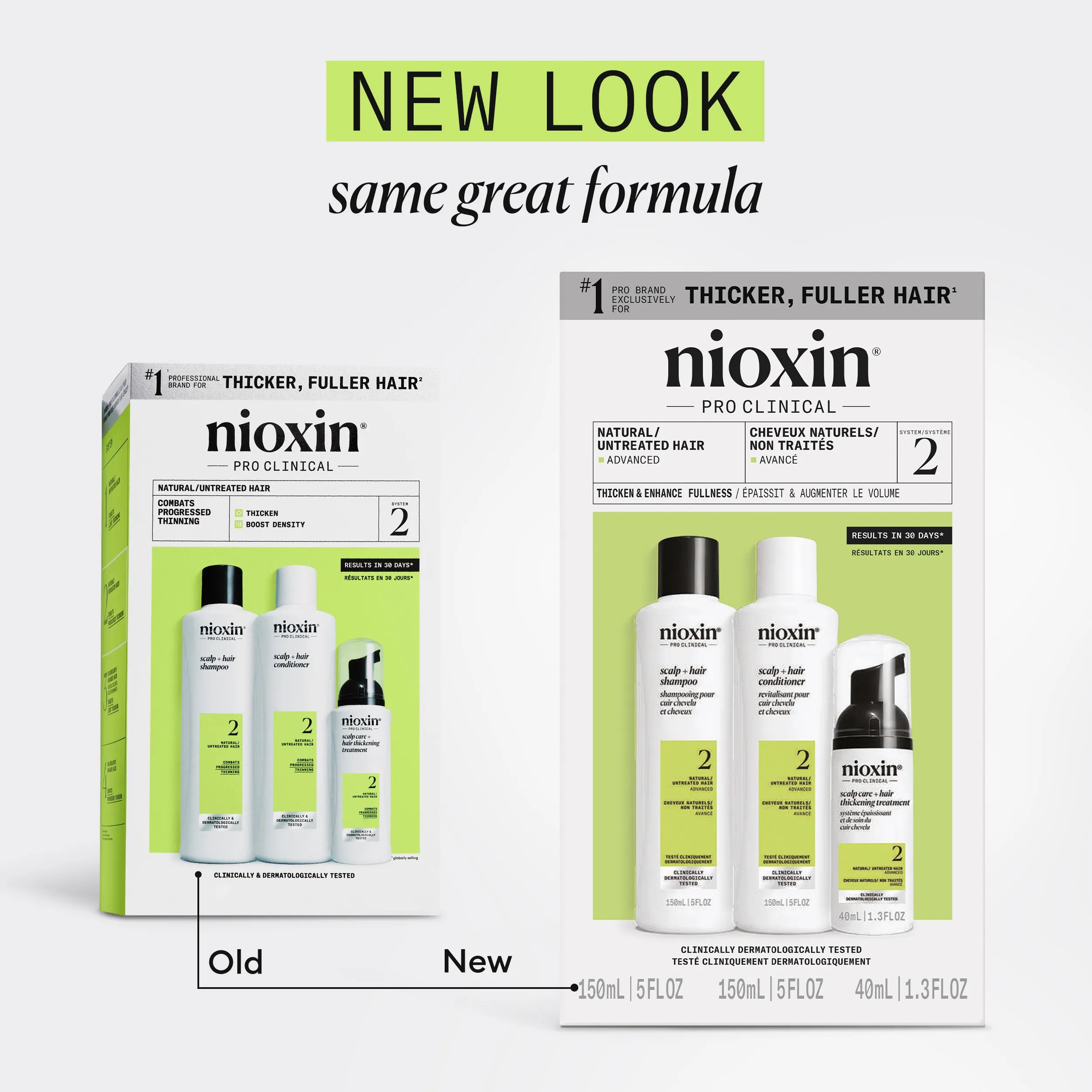 system kit 2 new look, same great formula