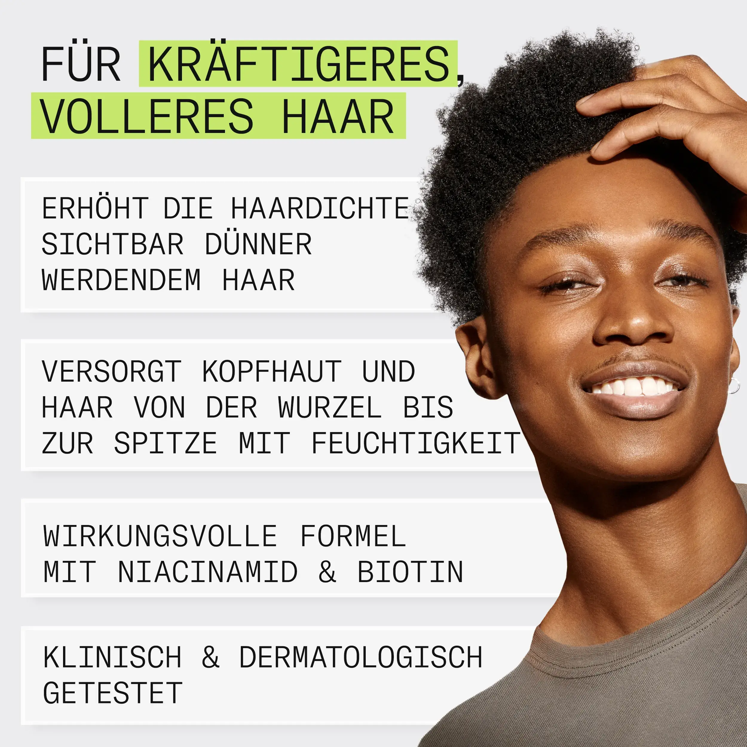 für kräftigeres volleres haar