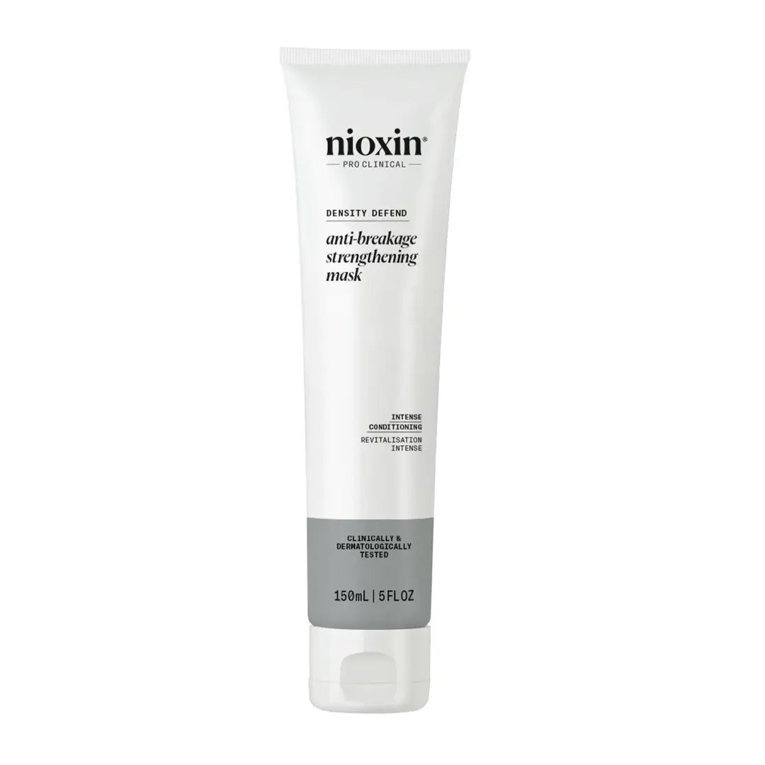 Nioxin anti breakage strengthening mask against white background