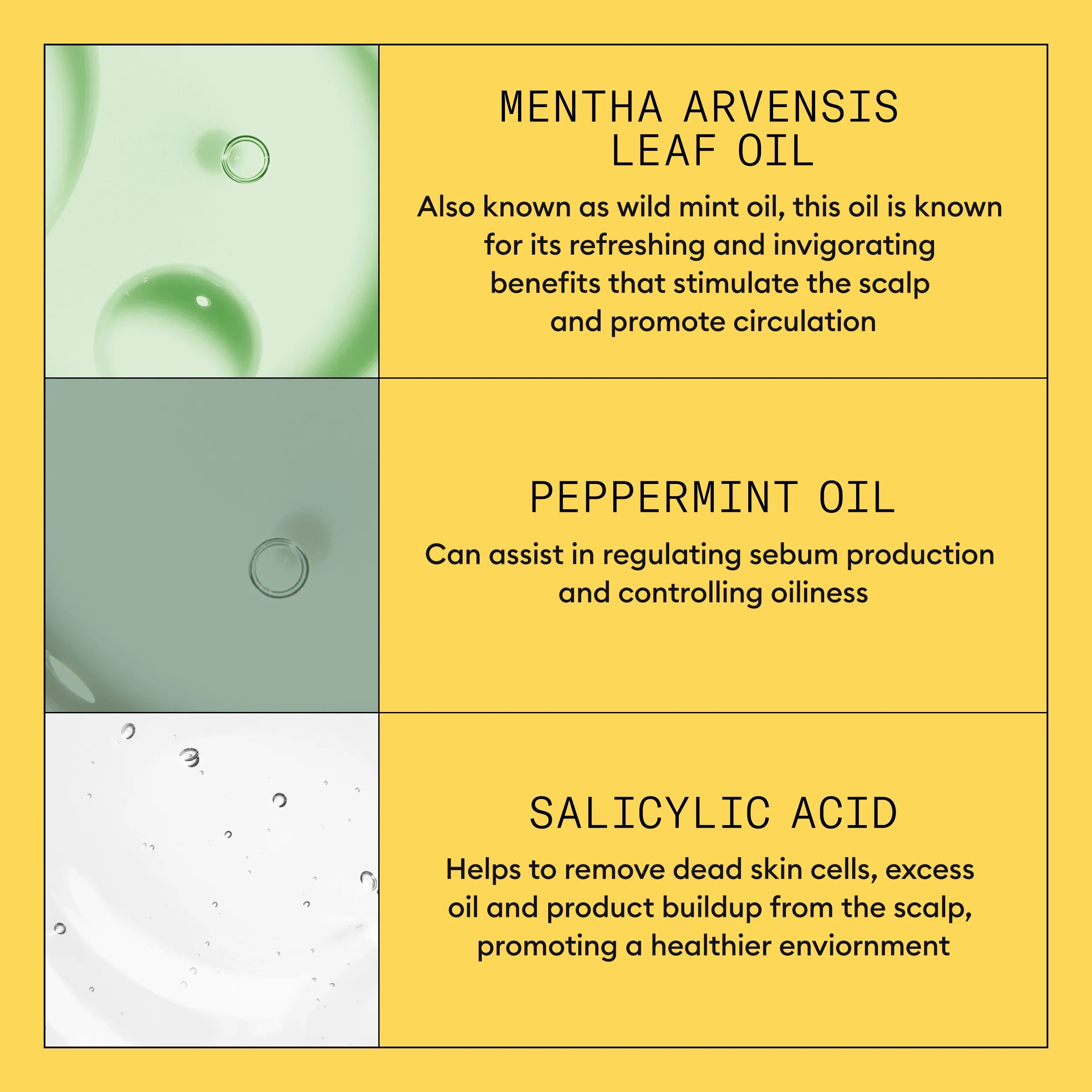 nioxin system kit 1 shampoo ingredients on a yellow background