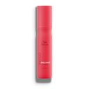 Packshot of Wella Professionals Invigo Brilliance Miracle BB Leave-in Spray - a red bottle with white font and a darker red Wella logo.